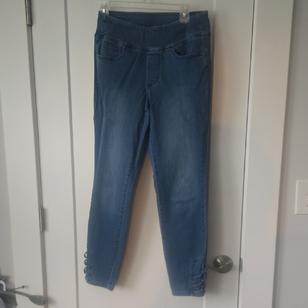Belle‎ by Kim Gravel Blue Jeggings Slim Fit Stretch